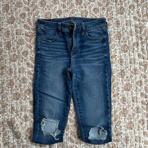 American Eagle Outfitters Women's Skinny Jeans - Dark Blue